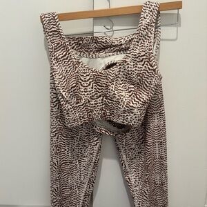 Varley Animal Print Workout set